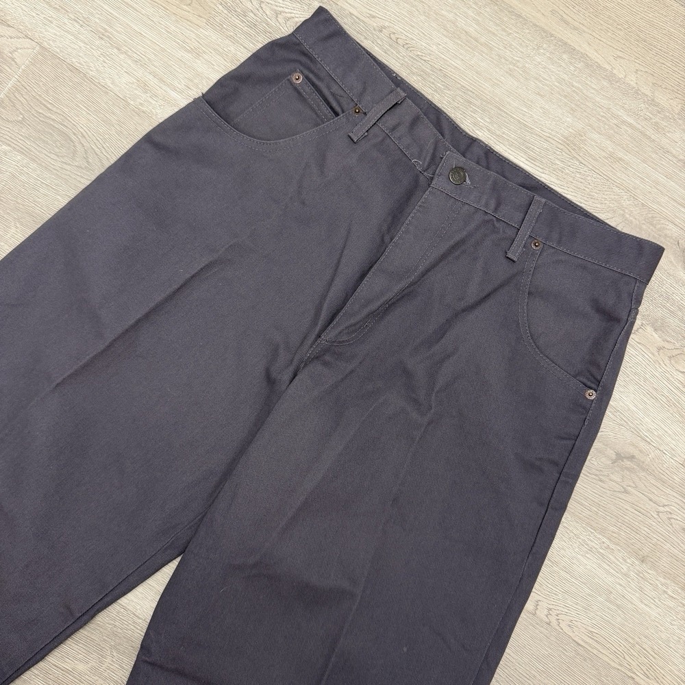 Solo Semore Pants Mens 34x31 Gray Made USA Work Denim Straight Leg Vintage